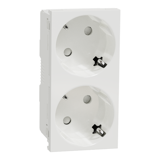 Priza Dubla Modulara Noua Unica 2P+E 16A Alba NU306618, Schneider Electric - Schneider [1]