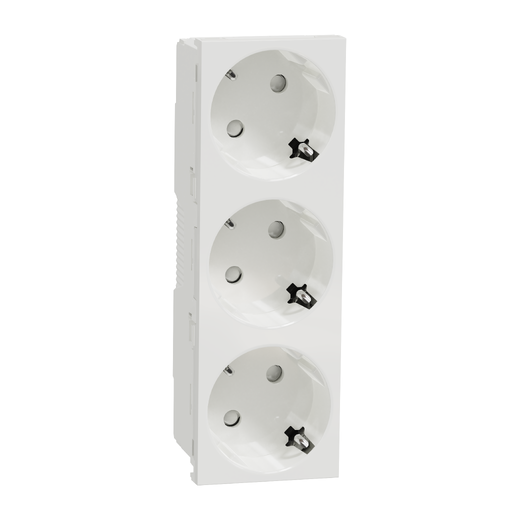 Priza Tripla Modulara Noua Unica 2P+E 16A Alba, NU307618, Schneider Electric - Schneider [1]
