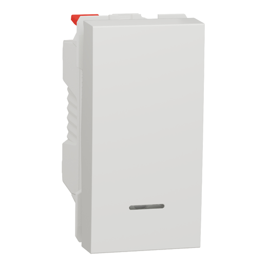 Intrerupător cu Revenire Noua Unica 10A 1m Alb cu Indicator Luminos , NU310618N, Schneider Electric - Schneider [1]