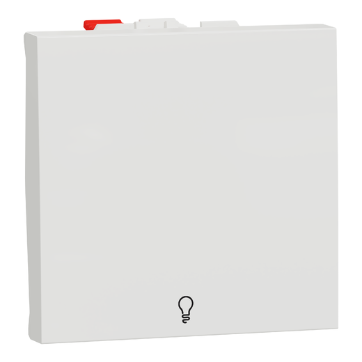 Intrerupător cu Revenire Noua Unica 10A 2m Alb cu Simbol Lumina , NU320618L, Schneider Electric - Schneider [1]