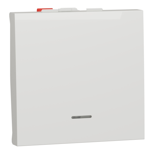 Intrerupător cu Revenire Noua Unica 10A 2m Alb cu Indicator Luminos , NU320618N, Schneider Electric - Schneider [1]