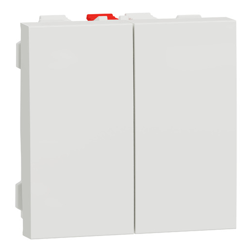 Intrerupător Dublu Noua Unica Cap Scara 10A 2m Alb , NU321318, Schneider Electric - Schneider [1]
