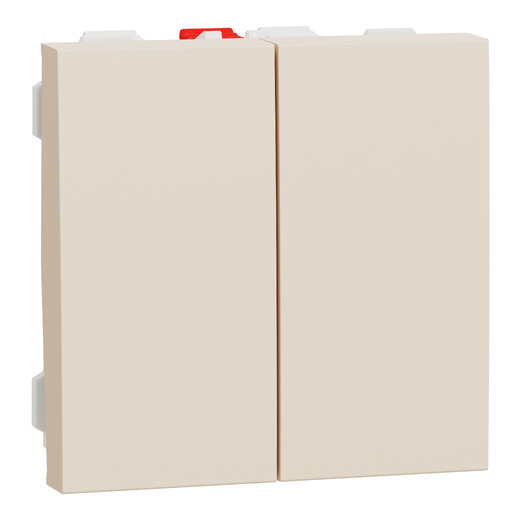 Intrerupător Dublu Noua Unica Cap Scara 10A 2m Crem , NU321344, Schneider Electric - Schneider [1]