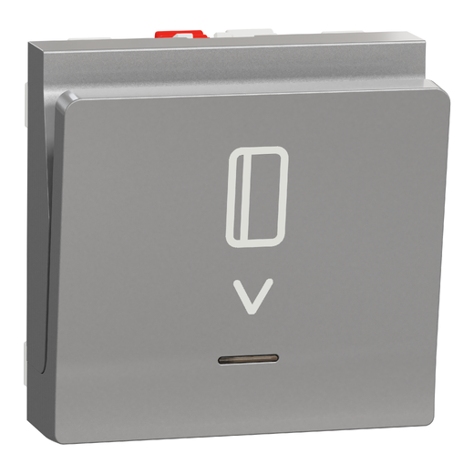 Intrerupător cu Cartela Noua Unica NO/NC 10A 2m Aluminiu, NU328330, Schneider Electric - Schneider [1]
