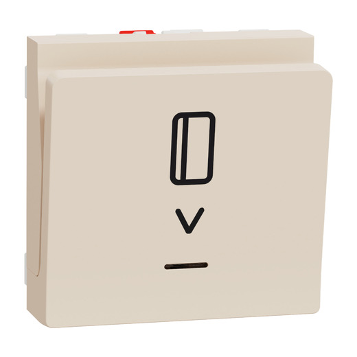 Intrerupător cu Cartela Noua Unica NO/NC 10A 2m Crem, NU328344, Schneider Electric - Schneider [1]