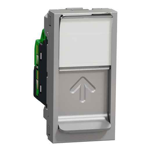 Priză RJ45 Noua Unica CAT6 UTP 1m Aluminiu , NU341430, Schneider Electric - Schneider [1]
