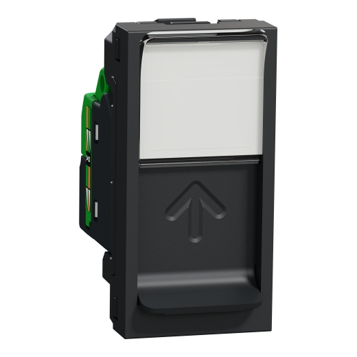 Priză RJ45 Noua Unica CAT6 STP 1m Antracit , NU341654, Schneider Electric - Schneider [1]