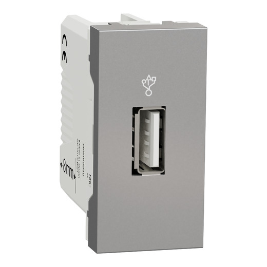 Priză USB Noua Unica 1m Aluminiu, NU342930, Schneider Electric - Schneider [1]