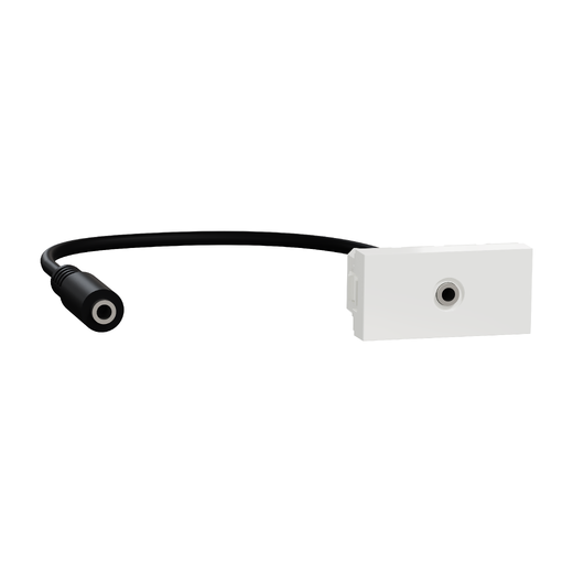 Priză Mini Jack 3.5mm Noua Unica 1m Alb, NU343318, Schneider Electric - Schneider [1]