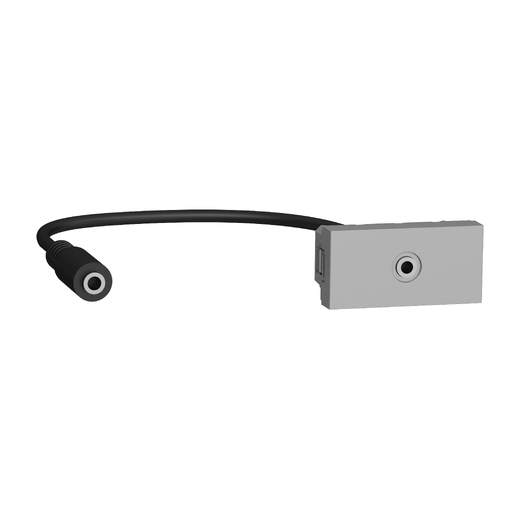 Priză Mini Jack 3.5mm Noua Unica 1m Aluminiu, NU343330, Schneider Electric - Schneider [1]