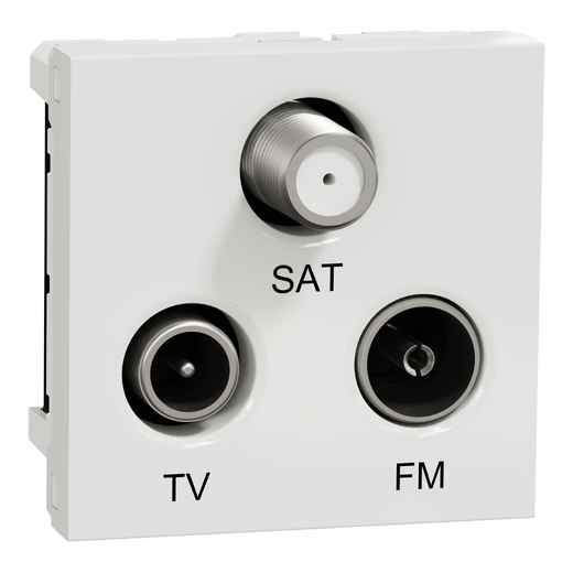 Priză TV/FM/SAT Individuală Noua Unica 2m Alb, NU345018, Schneider Electric - Schneider [1]
