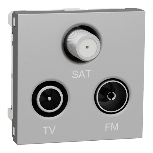 Priză TV/FM/SAT Individuală Noua Unica 2m Aluminiu, NU345030, Schneider Electric - Schneider [1]