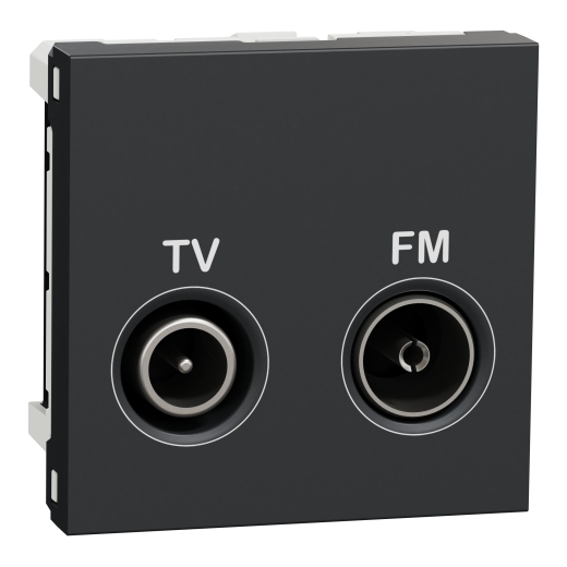 Priză TV/FM Individuală Noua Unica 2m Antracit, NU345154, Schneider Electric - Schneider [1]