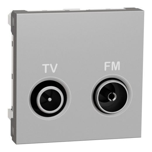 Priză TV/FM Individuală Noua Unica 2m Aluminiu, NU345130, Schneider Electric - Schneider [1]