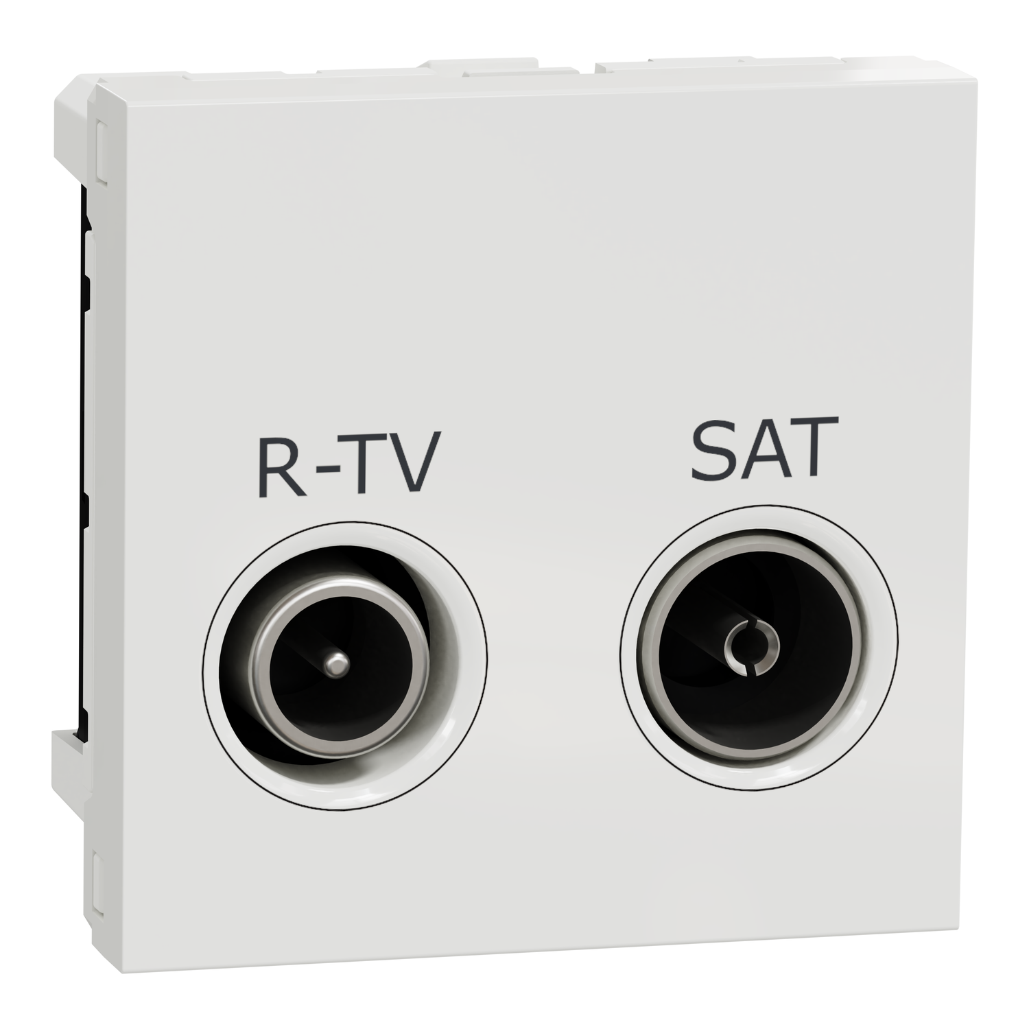 Utičnica R-TV SAT pojedinačna 2 mod bela