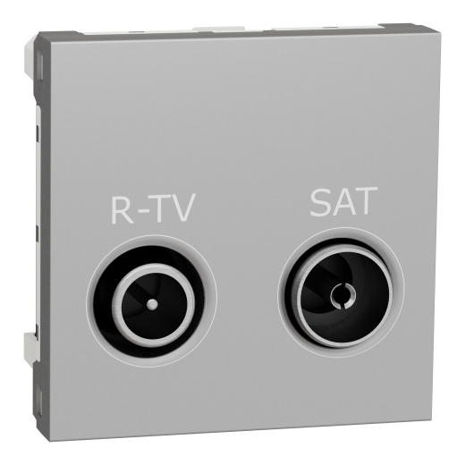 Priză R-TV/SAT Individuală Noua Unica 2m Aluminiu, NU345430, Schneider Electric - Schneider [1]