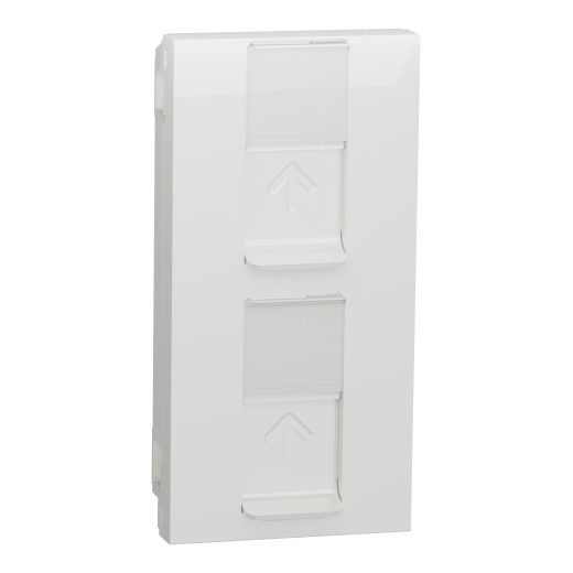 Priză Dublă RJ45 Noua Unica CAT6 UTP Alb , NU348218, Schneider Electric - Schneider [1]