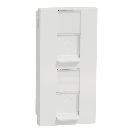 Priză Dublă RJ45 Noua Unica CAT6A UTP Alb , NU348418, Schneider Electric - Schneider [1]