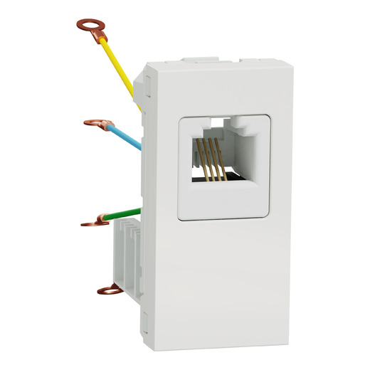 Priză Telefon RJ12 Noua Unica 1m Alb, NU349118, Schneider Electric - Schneider [1]