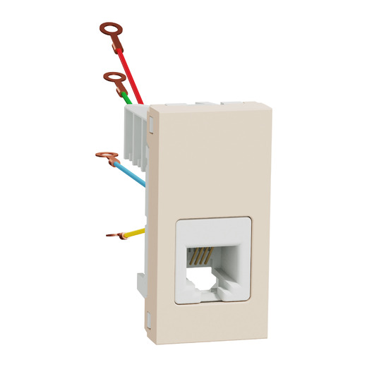 Priză Telefon RJ12 Noua Unica 1m Crem, NU349144, Schneider Electric - Schneider [1]