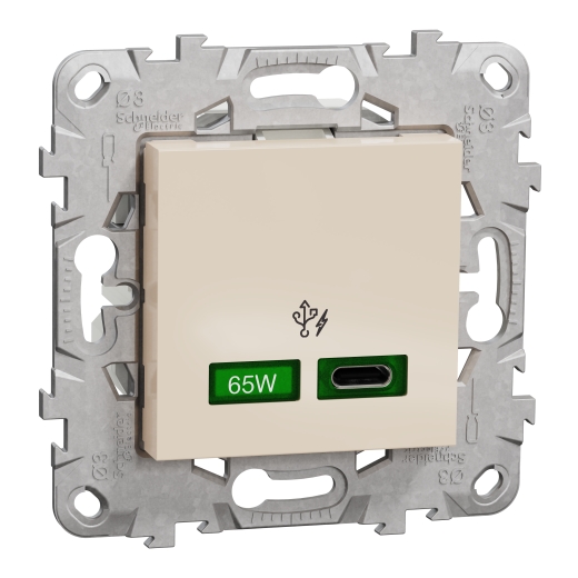 Priza USB FastCharge Noua Unica C 65w Crem , NU501444, Schneider Electric - Schneider [1]