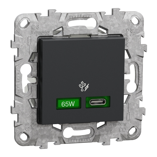 Priza USB FastCharge Noua Unica C 65w Gri Antracit , NU501454, Schneider Electric - Schneider [1]
