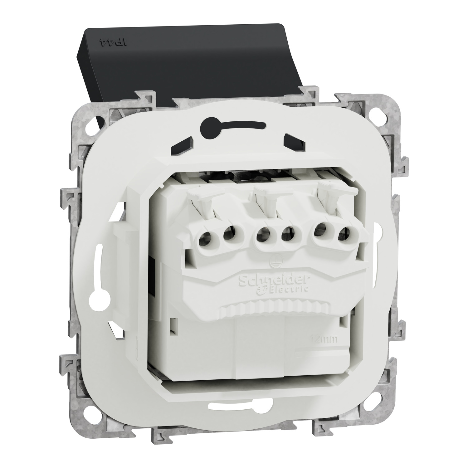 NU508254 - German socket outlet, New Unica, IP44, anthracite ...