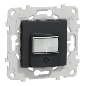New Unica - Motion sensor with push button integrated and relay - anthracite (Z)