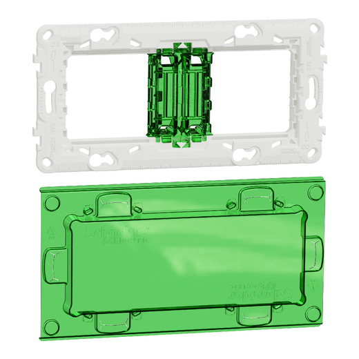 Suport Fixare Plastic+Capac Portecție Noua Unica 4m , NU7004PC, Schneider Electric - Schneider [1]