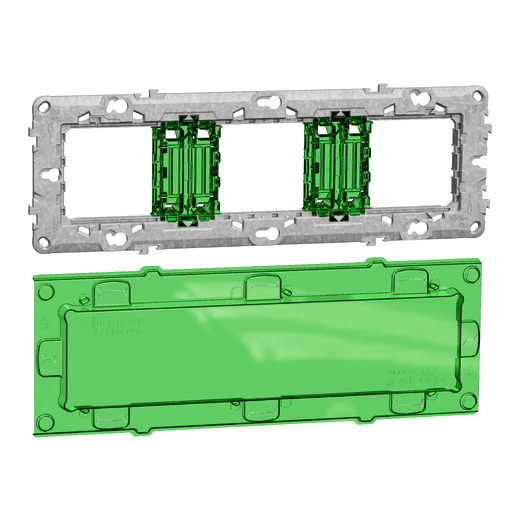 Suport Fixare Plastic+Capac Portecție Noua Unica 6-8m , NU7006C, Schneider Electric - Schneider [1]