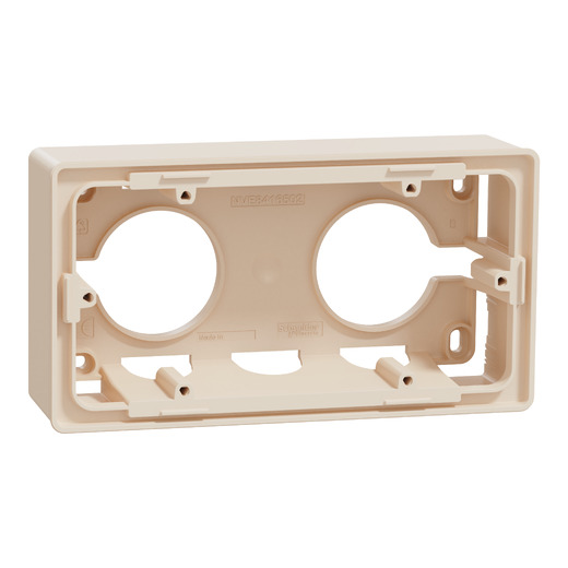 Doză Montaj PT Noua Unica 2 Posturi Crem , NU800444, Schneider Electric - Schneider [1]