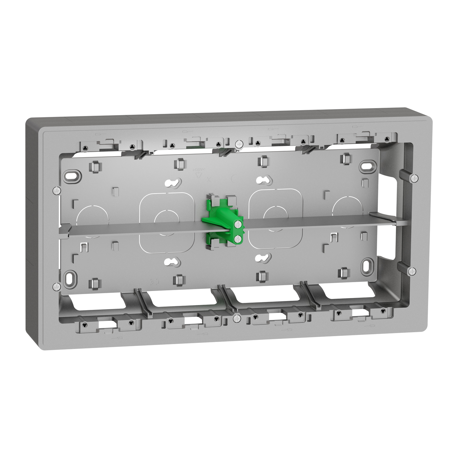 2x10 modula nadgradna kutija alumin.