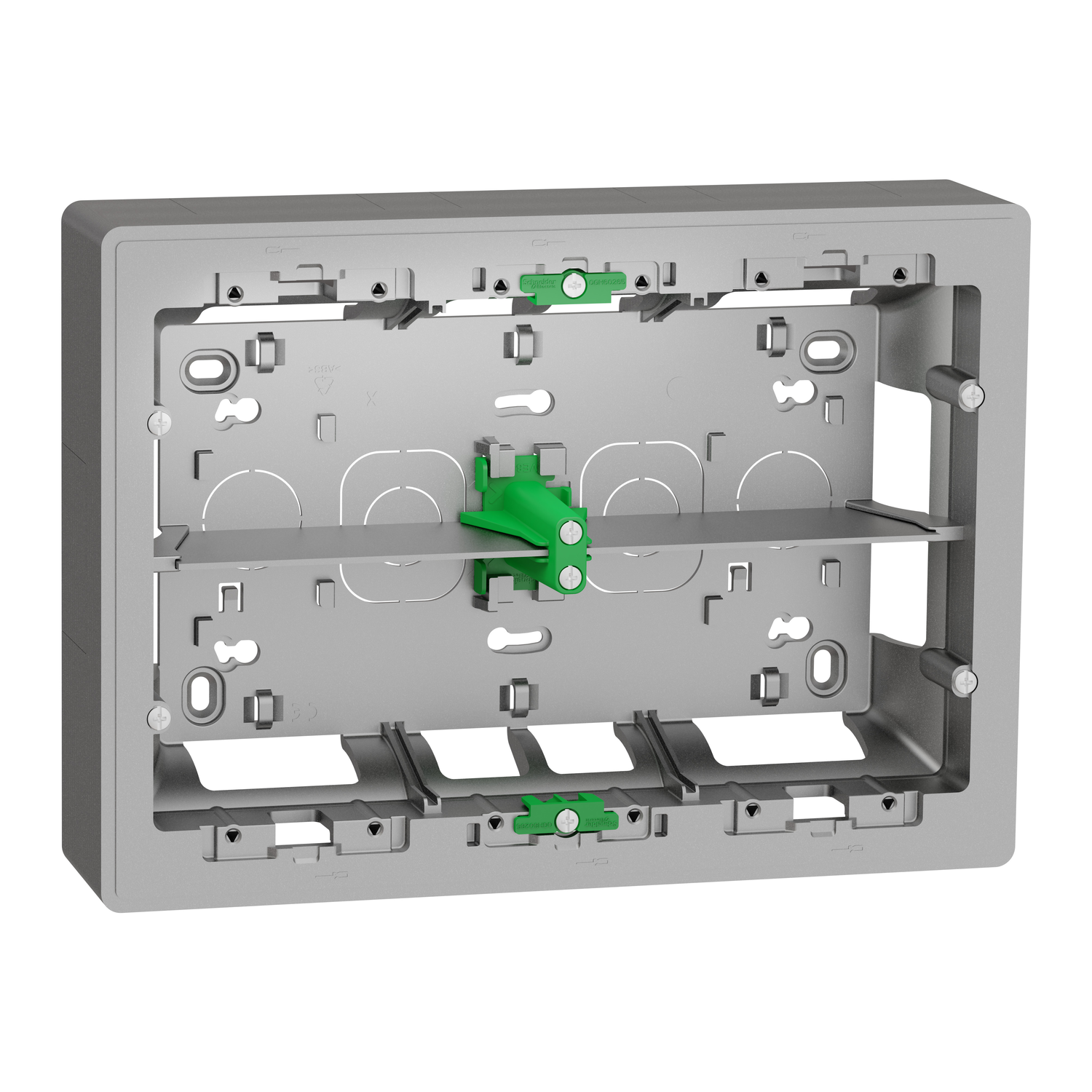 2x8 modula nadgradna kutija alumin.