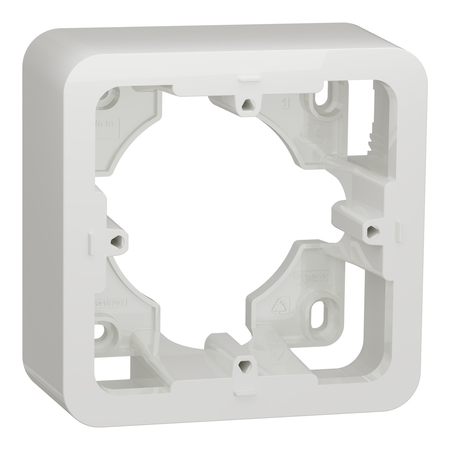 Nadgradna kutija 1 elem. Unica Pro bela