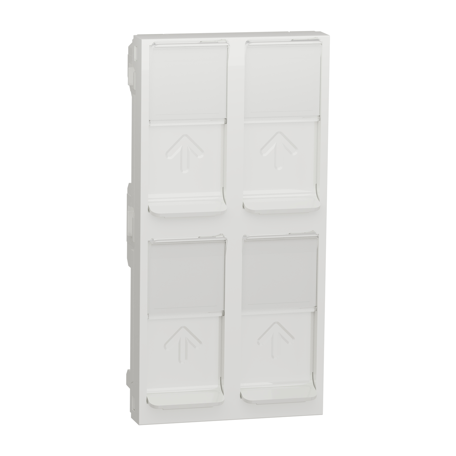 Poklopac RJ45 4xKeyst./Systimax 4m beli