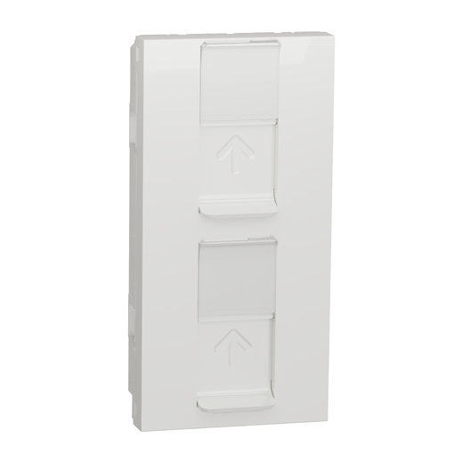 Capac Priză Dublă RJ45 Noua Unica Alb, NU947818, Schneider Electric - Schneider [1]