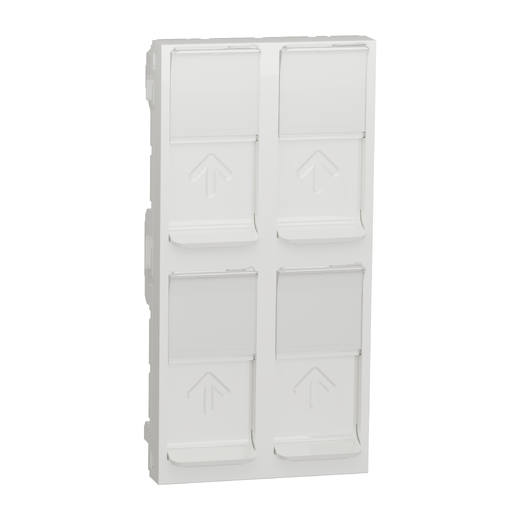 Capac Priză Cvadruplă RJ45 Noua Unica Alb, NU947918, Schneider Electric - Schneider [1]