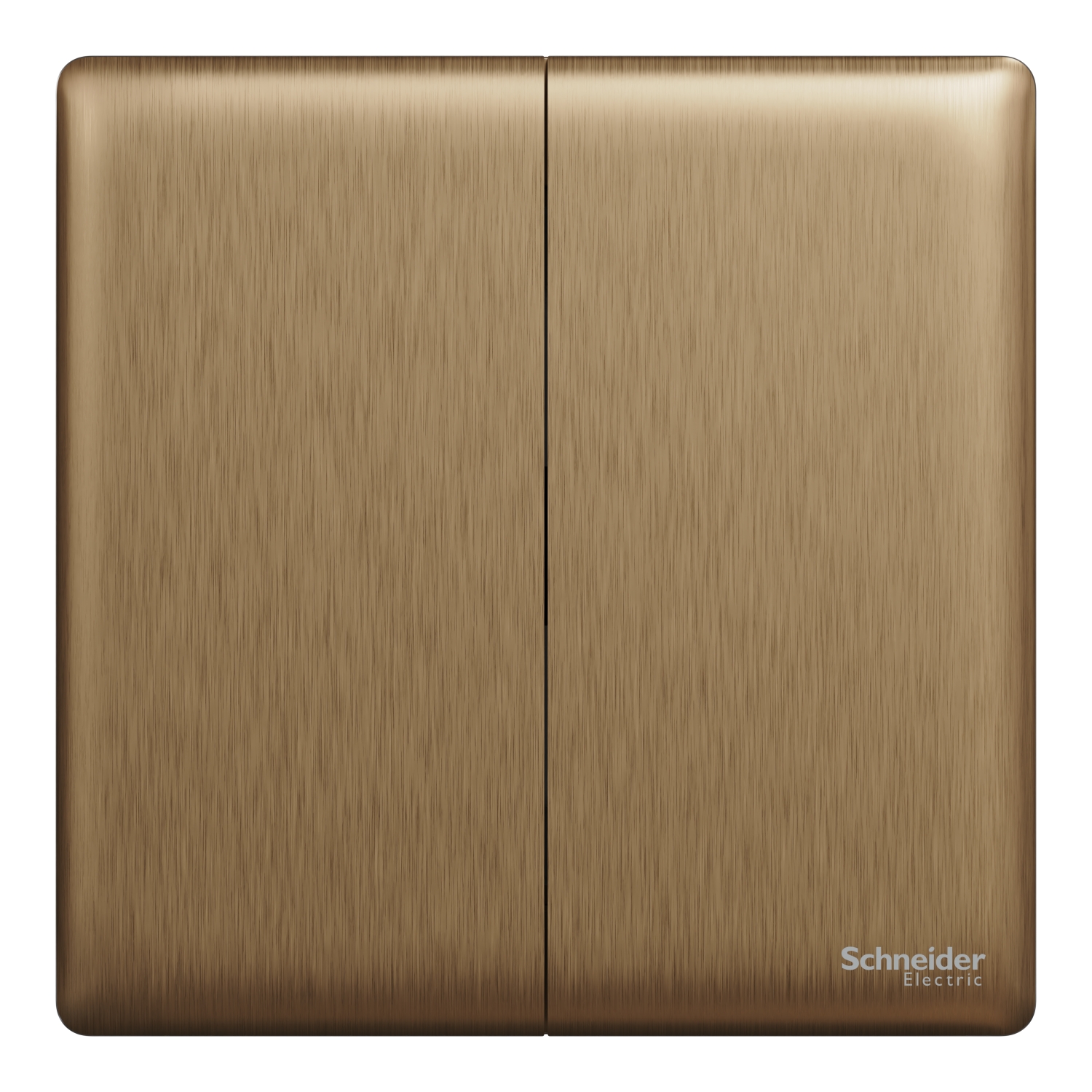 Switch, Unica X, 1 way, 16AX, 250V, 2 gangs, dark bronze