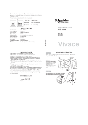 Vivace- USB charger-Instruction Sheet (EN)