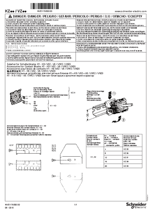 KZ... / VZ... Cam switches - Accessories, Instruction Sheet