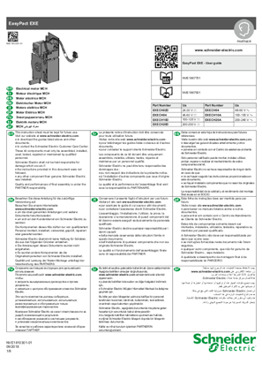 Instruction sheet for Electrical motor MCH