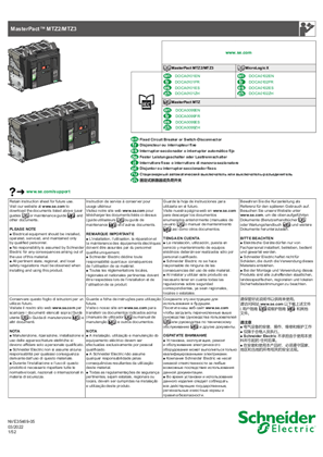 MasterPact MTZ2/MTZ3 - Interruttore fisso o interruttore di manovra-sezionatore