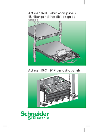 Actassi Optic panel 1U HD fiber panel installation
