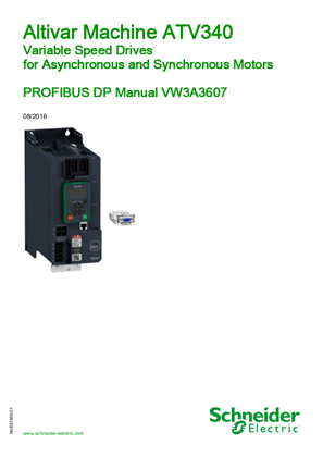 ATV340 PROFIBUS DP Manual : VW3A3607
