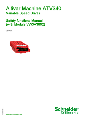 ATV340 Safety functions Manual with Module VW3A3802