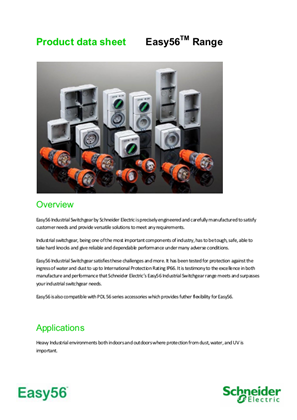 Product data sheet Easy56™ Range