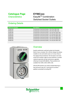 Easy56™ Combination Switched Socket Outlets