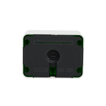 Switched socket outlet, Iconic Outdoor, horizontal, Single, 10 A, 250 V, Extra white