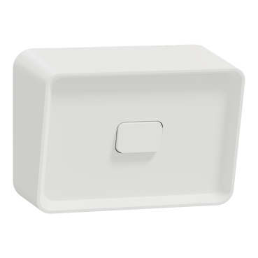 Switch, Iconic Outdoor, 1ang, horizontal, 20A/16AX 250V, Extra white
