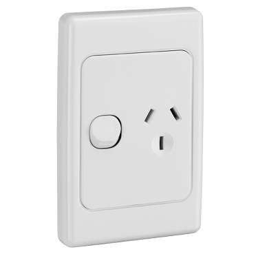 Socket Outlets, Switched Vertical 2000 Series, Single, 250V, 10A